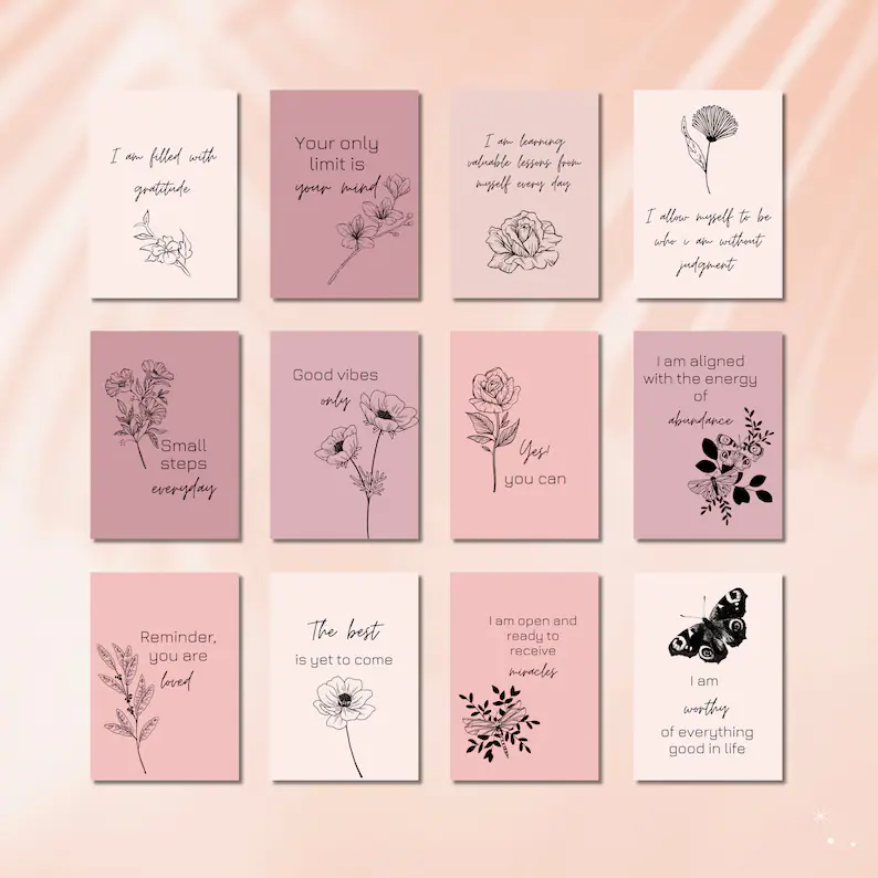 Custom affirmation cards Deck